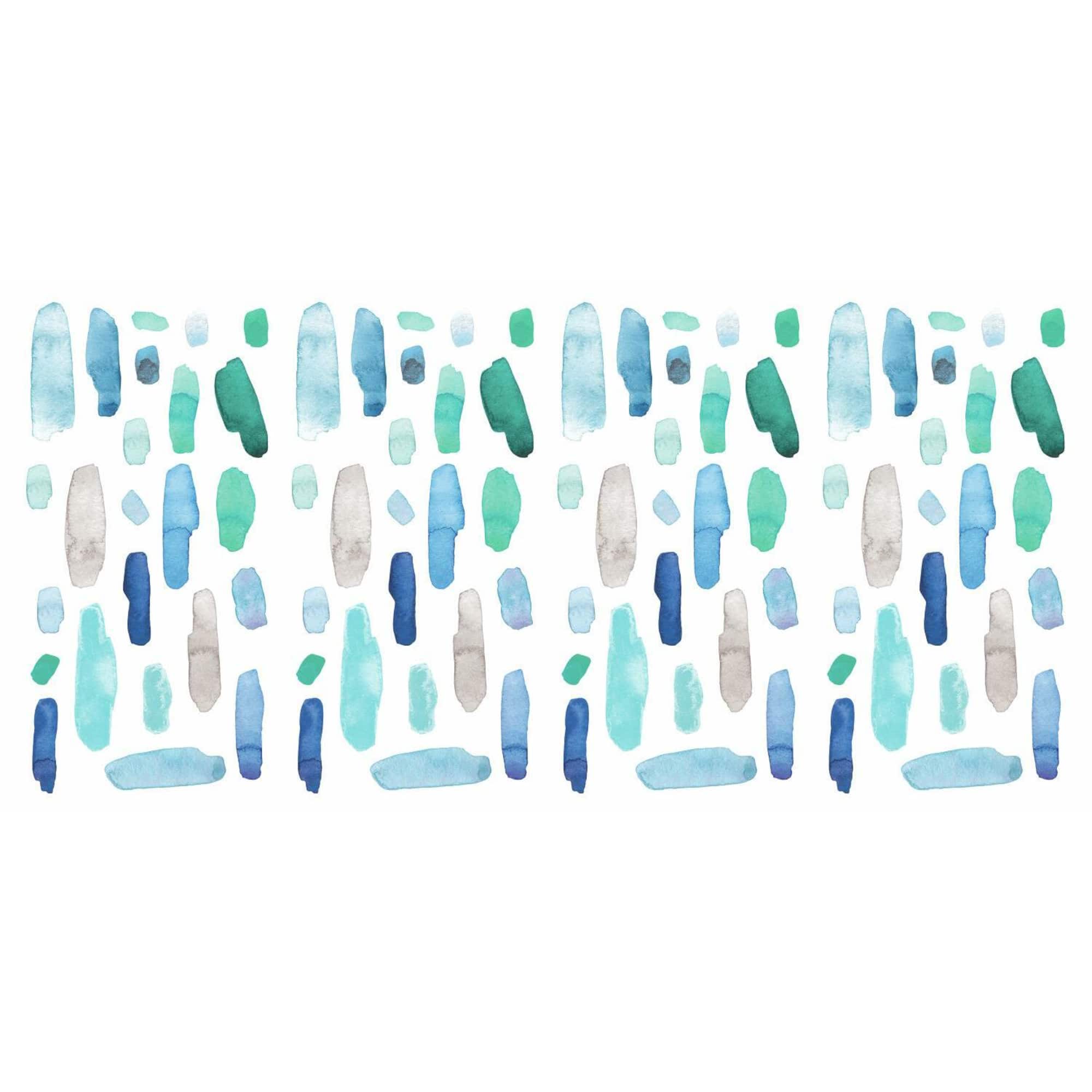 RoomMates Cool Watercolor Swatch Peel & Stick Wall Decals